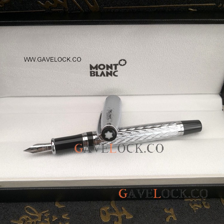 High Quality Fake Writers Edition Montblanc Fountain Pens - Stainless Steel